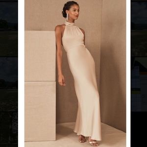 Bhldn Esme Oyster Bridesmaid dress
